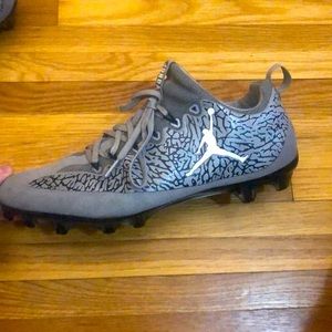 Jordan football cleats grey elephant